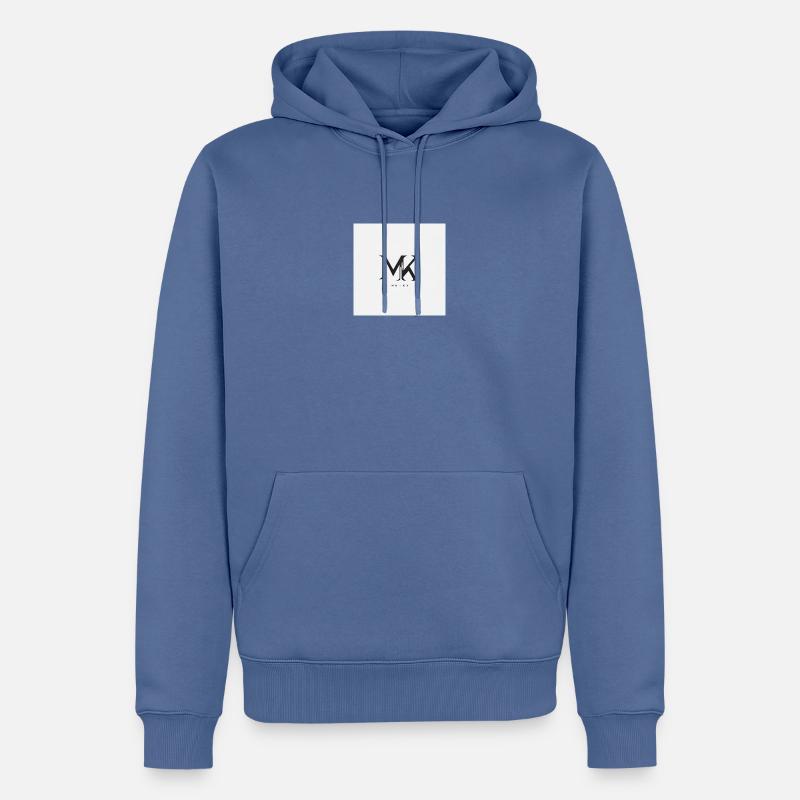 Tout simplement - Sweat à capuche Premium bio Homme - bleu pigeon