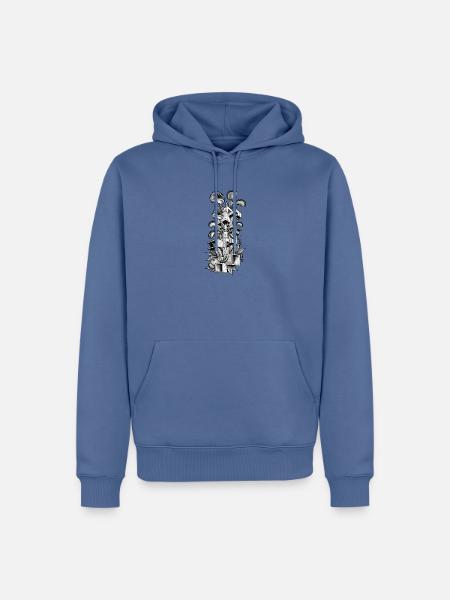 Fleischfressende Pflanze Kunst - Männer Premium Bio Hoodie - Taubenblau