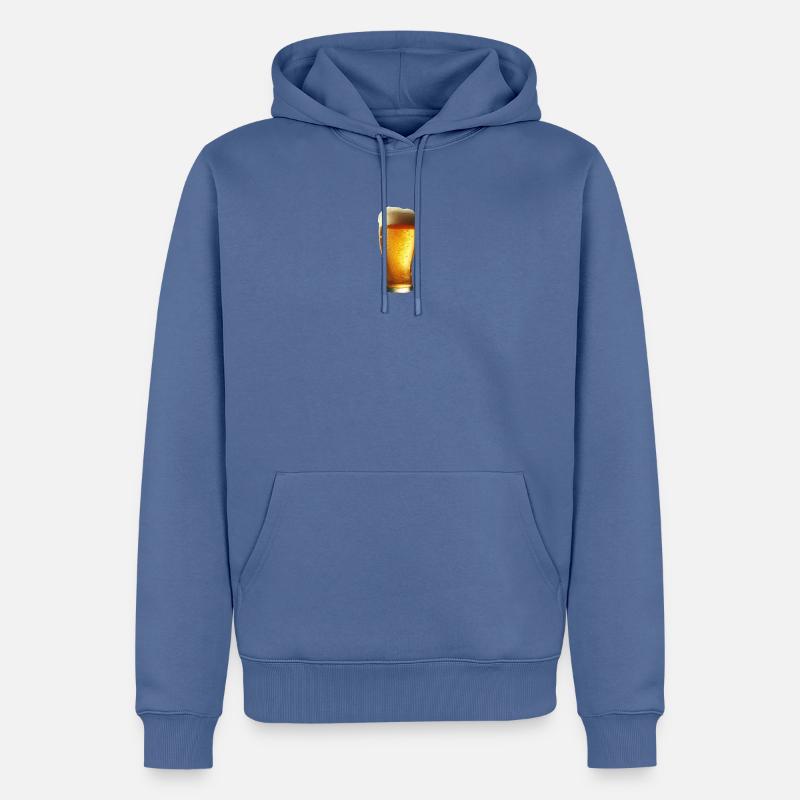 Ein eiskaltes Bier - Männer Premium Bio Hoodie - Taubenblau