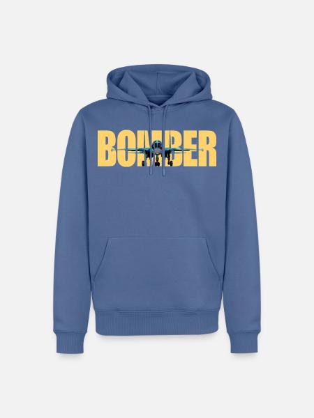 Bomber Su-34 - Men’s Premium Organic Hoodie - stone blue