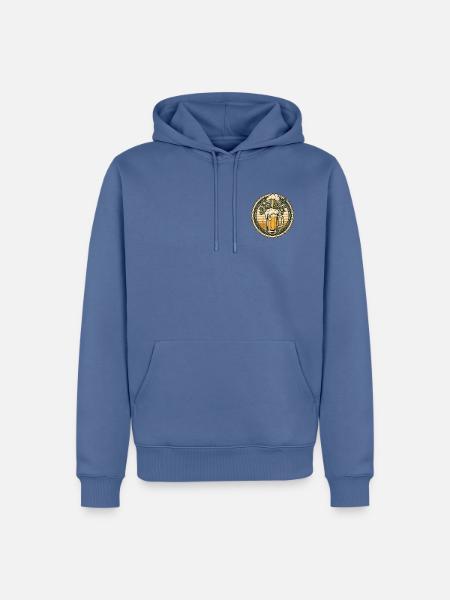 Wiesen Biergarten Bier - Männer Premium Bio Hoodie - Taubenblau