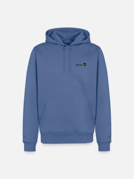 Slim Fit T-Shirt für Herren - Männer Premium Bio Hoodie - Taubenblau