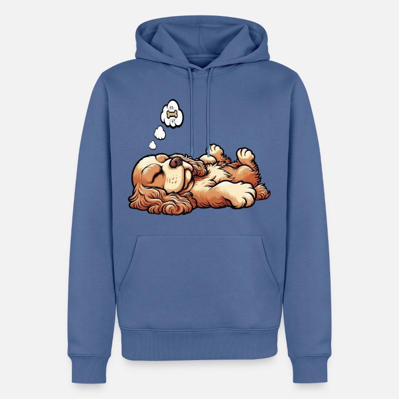 Cocker Spaniel Cockerhund Cocker Spaniel Besitzer - Männer Premium Bio Hoodie - Taubenblau