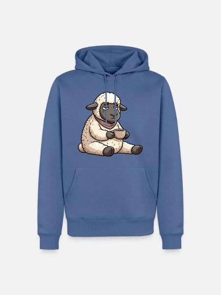 Schaf Schafe Schäfer Schafhalter Schafbock - Männer Premium Bio Hoodie - Taubenblau