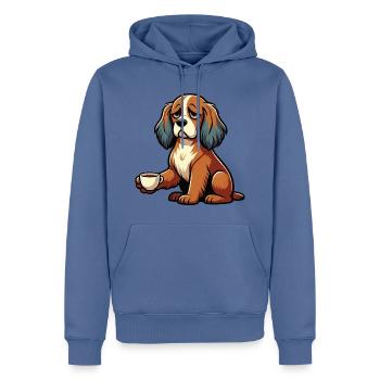 Cocker Spaniel Cockerhund Cocker Spaniel Besitzer - Männer Premium Bio Hoodie - Taubenblau - Vorne - Nico (187cm)
