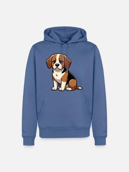 Beagle Beaglebesitzer Beaglehalter beaglehund - Männer Premium Bio Hoodie - Taubenblau