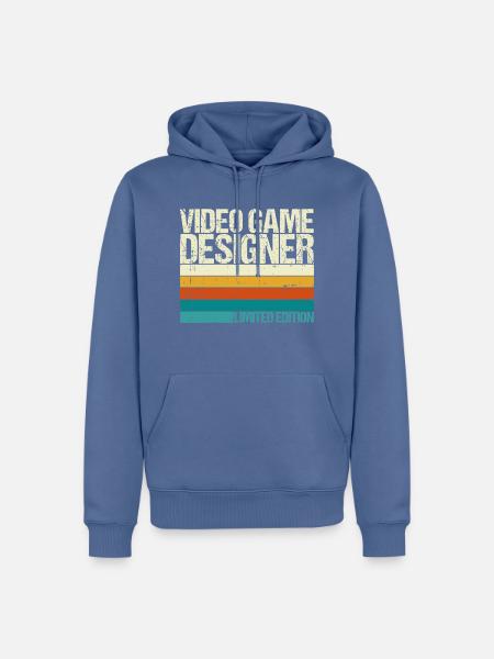 Video Game Designer - Männer Premium Bio Hoodie - Taubenblau