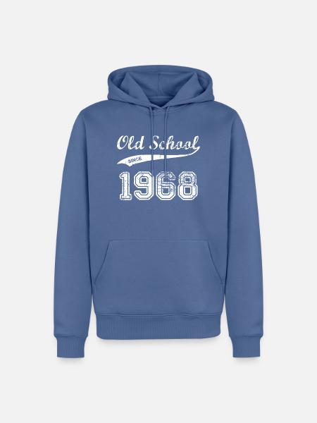 1968 - Männer Premium Bio Hoodie - Taubenblau