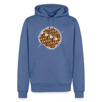 zitat lieblingshund welpe terrier geek bullterrier - Männer Premium Bio Hoodie - Taubenblau - Vorne - Nico (187cm)