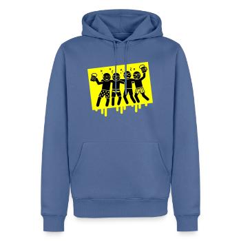 Party Urlaub Strand Saufen - Männer Premium Bio Hoodie - Taubenblau - Vorne - Nico (187cm)