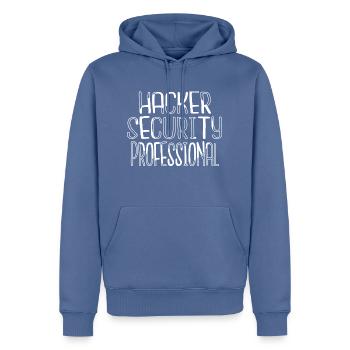 fingers humor computer freak cool quote - Männer Premium Bio Hoodie - Taubenblau - Vorne - Nico (187cm)