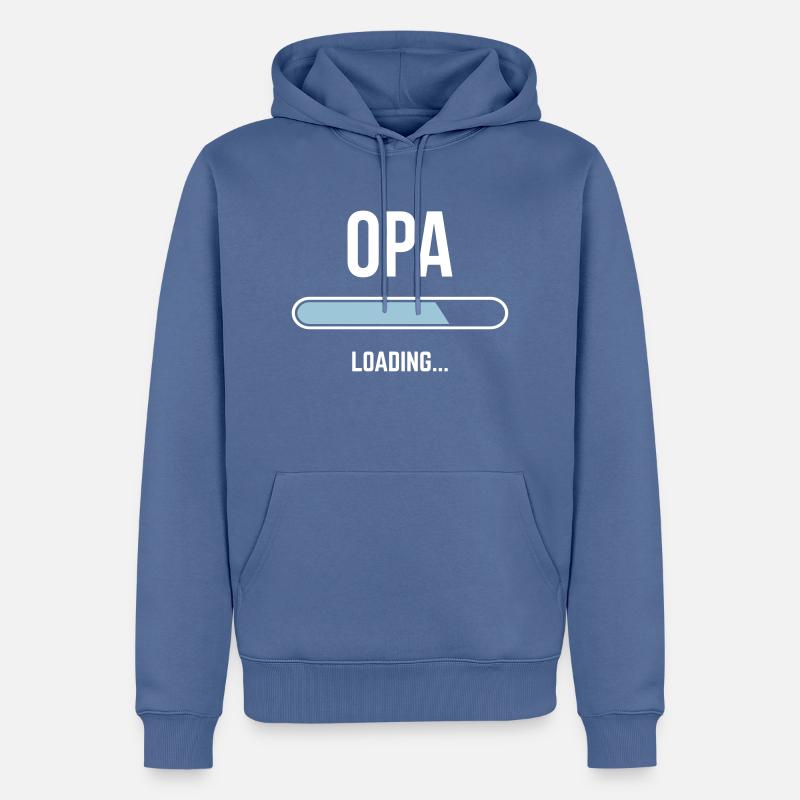 Opa Loading - Männer Premium Bio Hoodie - Taubenblau