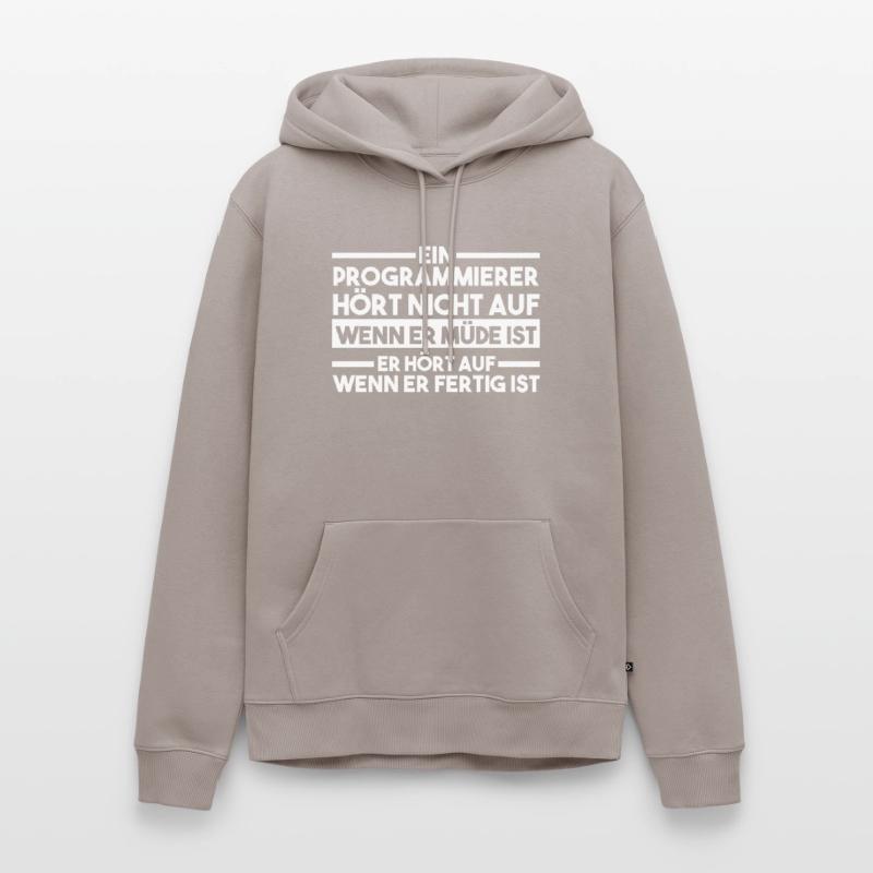 Programmieren Entwickler Coder Programmierer Männer Premium Bio Hoodie