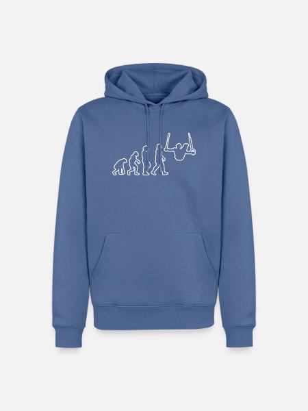 Geräteturnen Turner Turnen Bodenturnen Turnverein - Männer Premium Bio Hoodie - Taubenblau