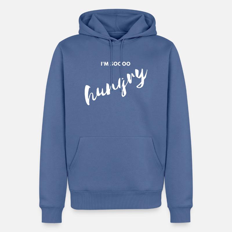 Ich bin so hungrig - Männer Premium Bio Hoodie - Taubenblau