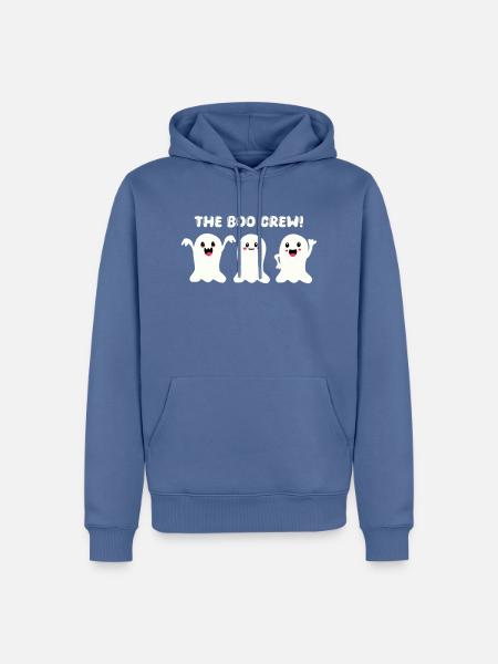 Ghost Boo Crew - Men’s Premium Organic Hoodie - stone blue