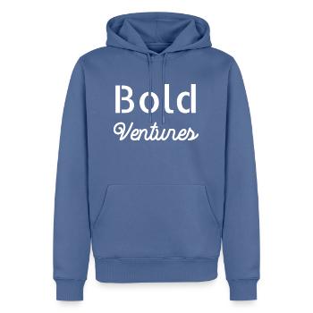 Idée présente Sports extrêmes déclaration drôle - Sweat à capuche Premium bio Homme - bleu pigeon - Devant - Nico (187cm)