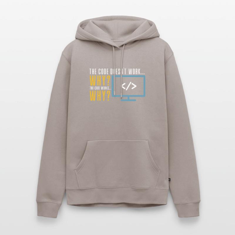 Code Coder Programmierer Software Coding Nerd Männer Premium Bio Hoodie