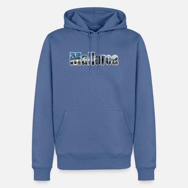 Mallorca - Männer Premium Bio Hoodie - Taubenblau