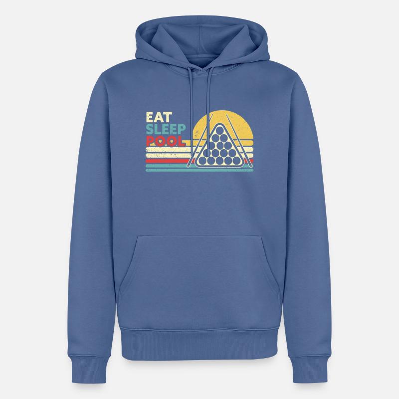 Snooker Pool Billard - Männer Premium Bio Hoodie - Taubenblau