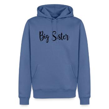 big Sister - Männer Premium Bio Hoodie - Taubenblau - Vorne - Nico (187cm)