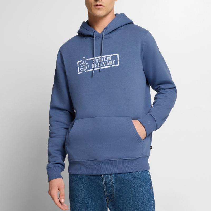 system relevant - for systemically relevant professions Men’s Premium Organic Hoodie