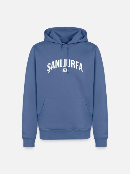 Sanliurfa 63 Türkei Turkiye Geschenk Urfa Urfali - Männer Premium Bio Hoodie - Taubenblau