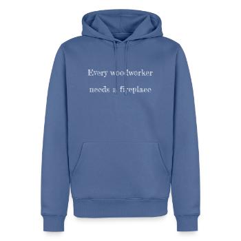 best humor carpenter jokes - Männer Premium Bio Hoodie - Taubenblau - Vorne - Nico (187cm)