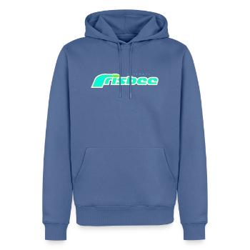 ultimate frisbee türkis - Männer Premium Bio Hoodie - Taubenblau - Vorne - Nico (187cm)