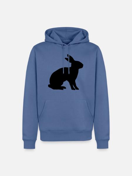 rabbit - Men’s Premium Organic Hoodie - stone blue
