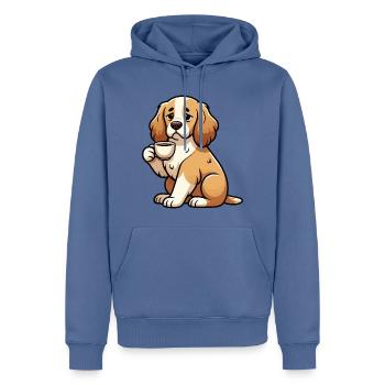 Cocker Spaniel Cockerhund Cocker Spaniel Besitzer - Männer Premium Bio Hoodie - Taubenblau - Vorne - Nico (187cm)