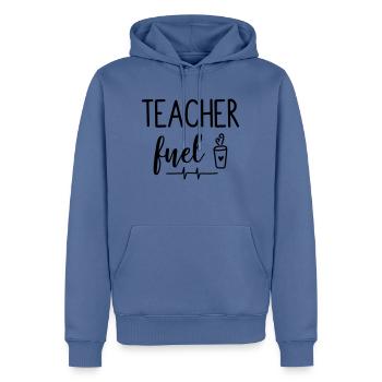 Lehrer Lehrerin Schule Kaffe Geschenk - Männer Premium Bio Hoodie - Taubenblau - Vorne - Nico (187cm)