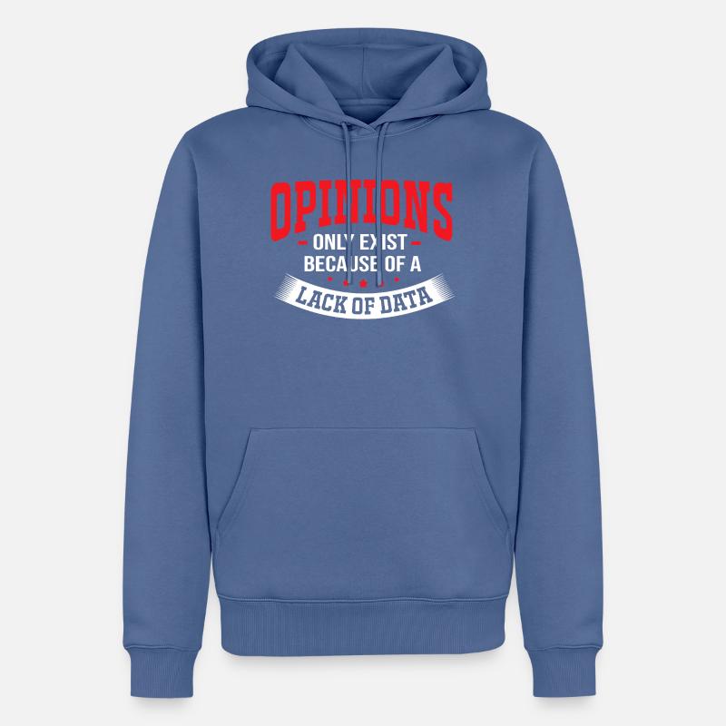 Codeur Programmeur GPT - Sweat à capuche Premium bio Homme - bleu pigeon