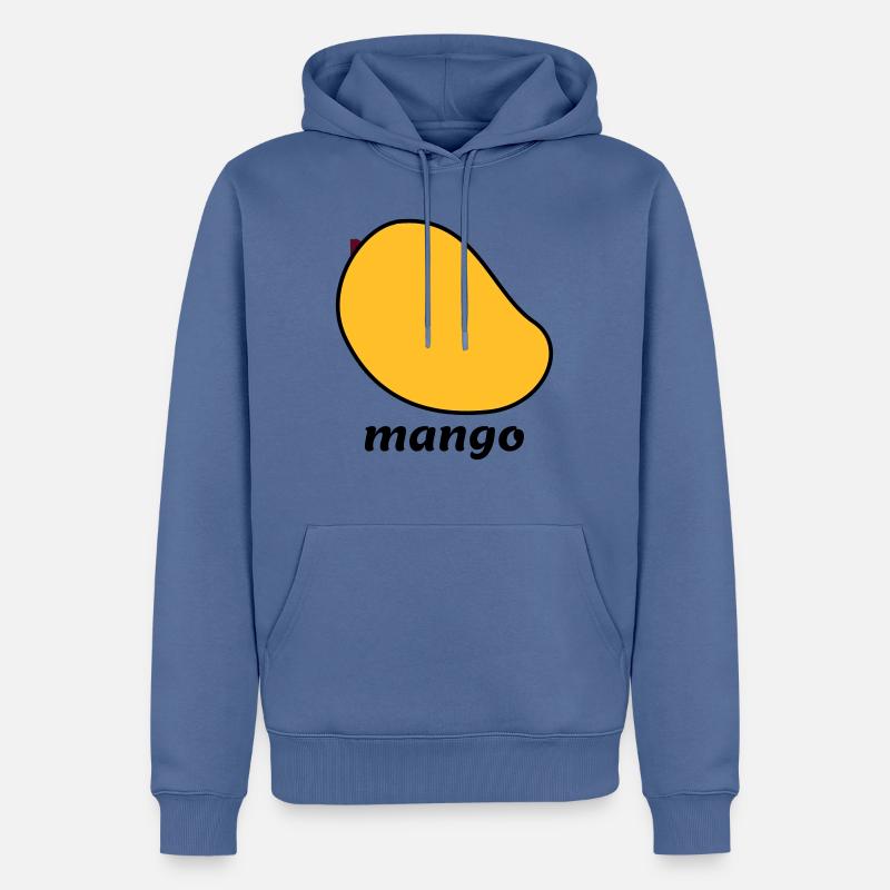 mango - Männer Premium Bio Hoodie - Taubenblau