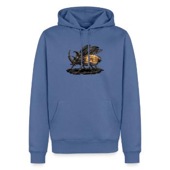 Elektro Insekt Roboter - Männer Premium Bio Hoodie - Taubenblau - Vorne - Nico (187cm)