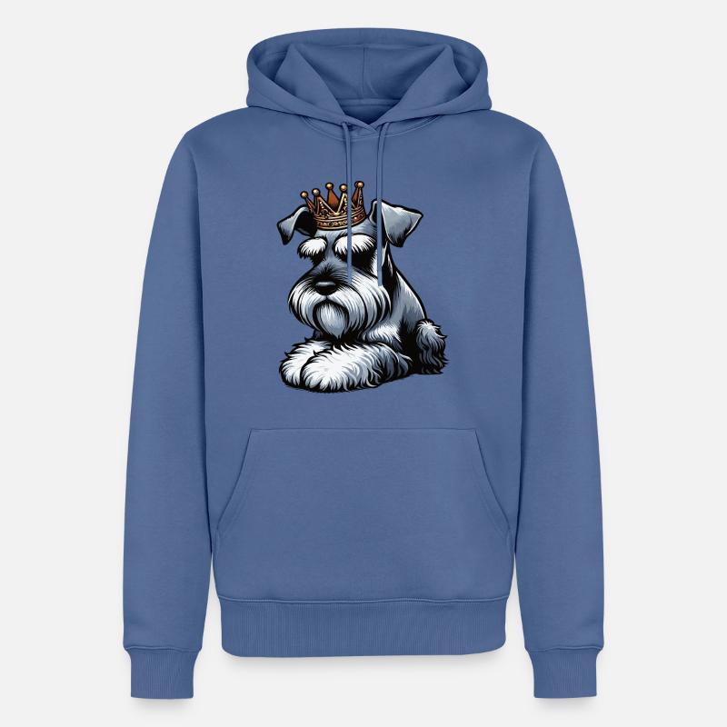 Schnauzer géant Schnauzer Propriétaire de Schnauzer - Sweat à capuche Premium bio Homme - bleu pigeon