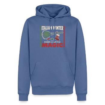 La Befana Italienische Epiphanie Weihnachtshexe - Männer Premium Bio Hoodie - Taubenblau - Vorne - Nico (187cm)