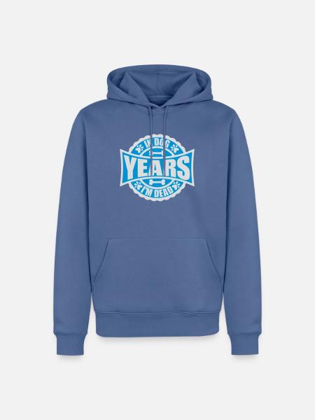 in dog years Dead - Men’s Premium Organic Hoodie - stone blue