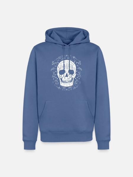 Hallo mein SCHNUFFELHASE! - Männer Premium Bio Hoodie - Taubenblau