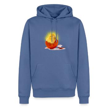 poussin_super_saiyan - Männer Premium Bio Hoodie - Taubenblau - Vorne - Nico (187cm)