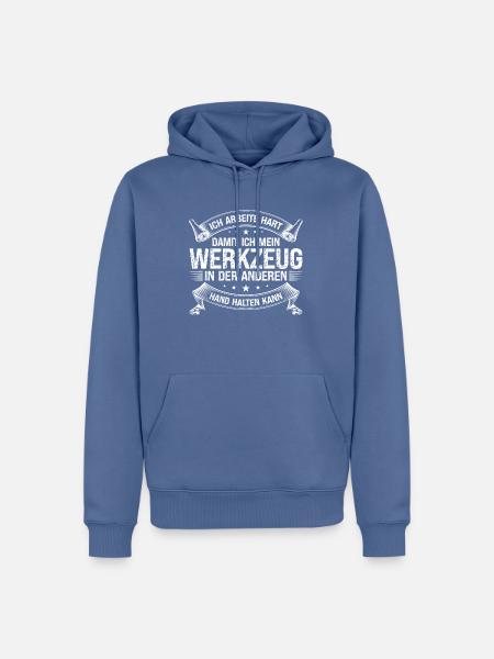 Handwerker Beruf Handwerk Geschenk - Männer Premium Bio Hoodie - Taubenblau