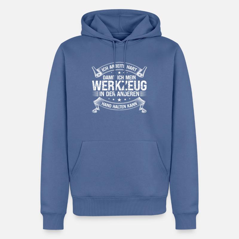 Handwerker Beruf Handwerk Geschenk - Männer Premium Bio Hoodie - Taubenblau