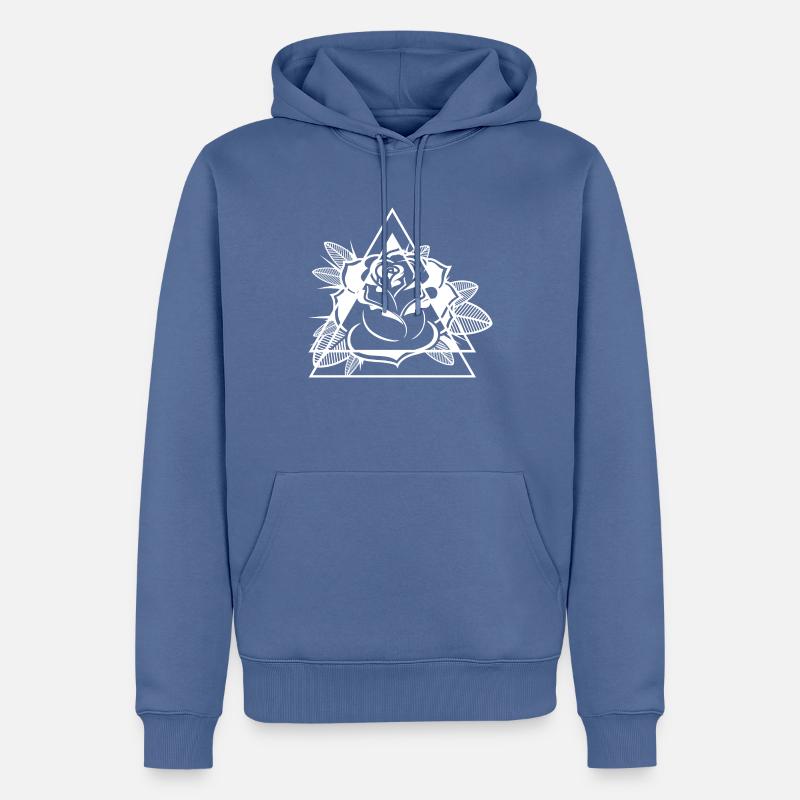 Rose Rosen Rosengewächs Garten Gärtner - Männer Premium Bio Hoodie - Taubenblau