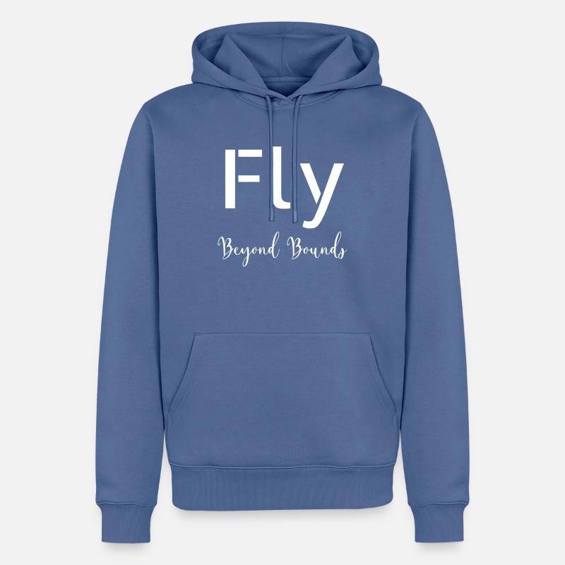 funny sayings creative thinking present idea - Männer Premium Bio Hoodie - Taubenblau