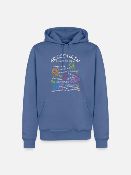 Erzieherin und so viel mehr - Männer Premium Bio Hoodie - Taubenblau
