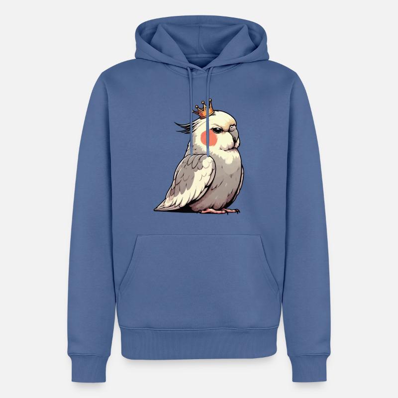 Calopsitte Calopsitte Calopsitte Oiseau calopsitte - Sweat à capuche Premium bio Homme - bleu pigeon