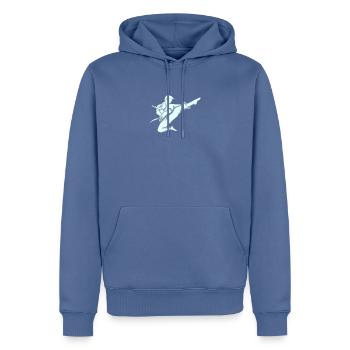 Karate Karateka - Männer Premium Bio Hoodie - Taubenblau - Vorne - Nico (187cm)