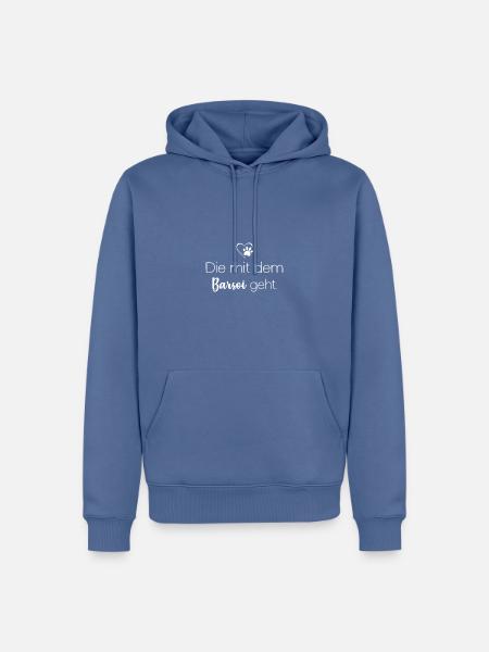 Barsoi - Männer Premium Bio Hoodie - Taubenblau