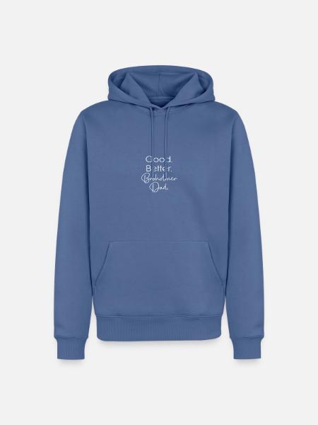 Broholmer - Männer Premium Bio Hoodie - Taubenblau