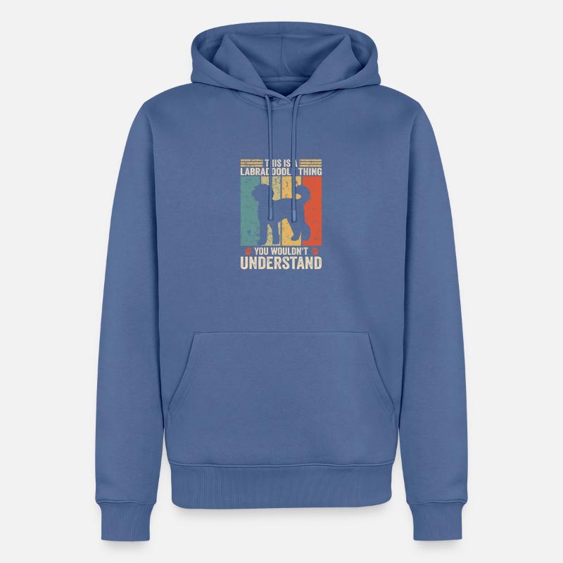 This is a Labradoodle thing - Männer Premium Bio Hoodie - Taubenblau